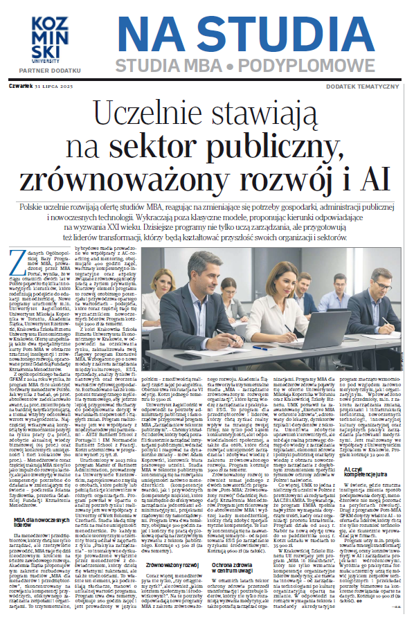 Na studia. MBA i studia podyplomowe