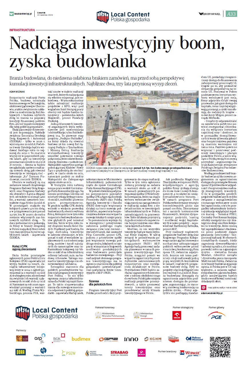 Local content w infrastrukturze