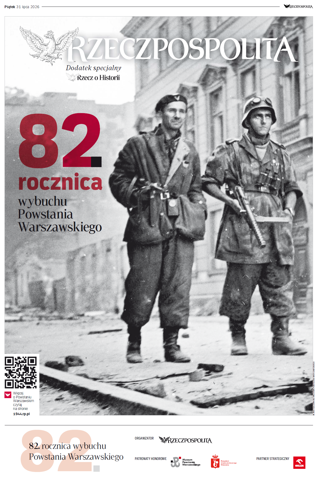 82. rocznica wybuchu Powstania Warszawskiego